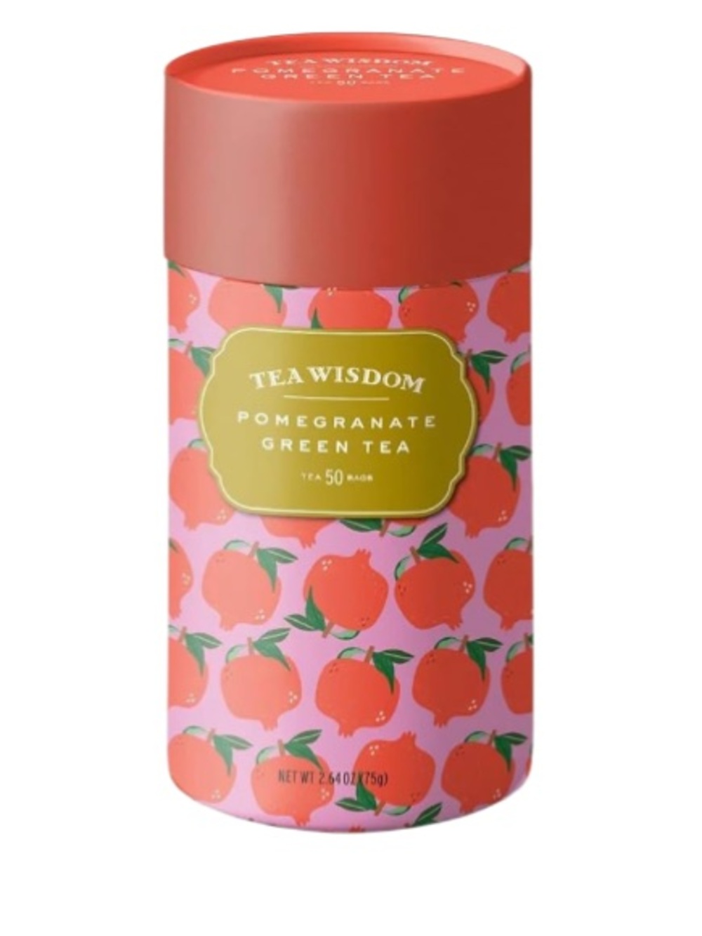 Tea Wisdom Pomegranate Green Tea. 50 bags. Giftable. New